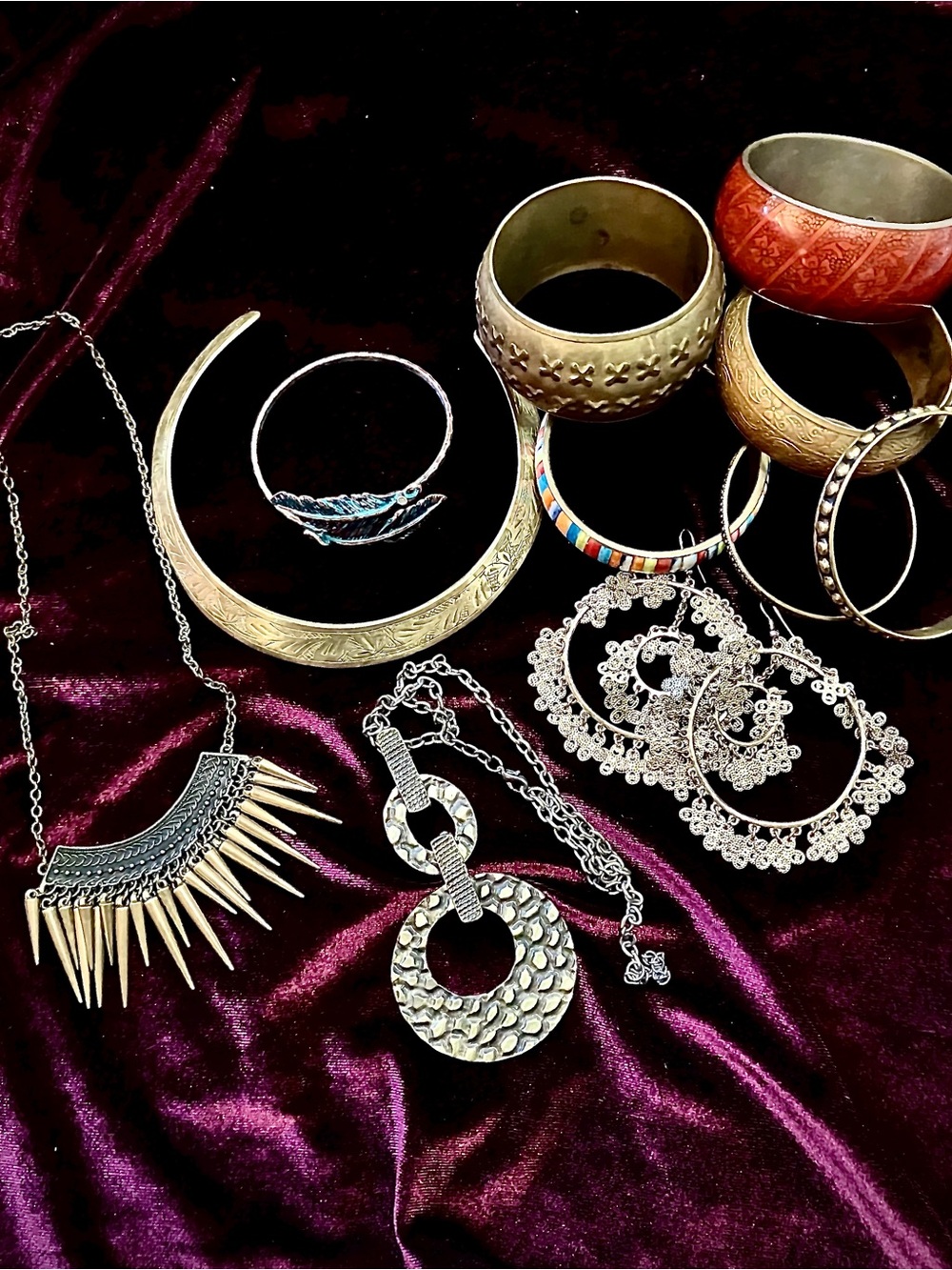 Brass Vintage Jewelry 11Piece Lot